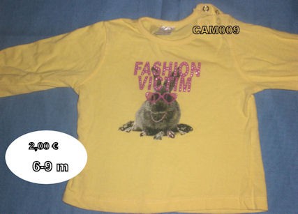 CAM009 - 6-9 MESES - 2,00 €